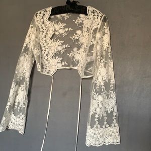 Detailed Lace cover up